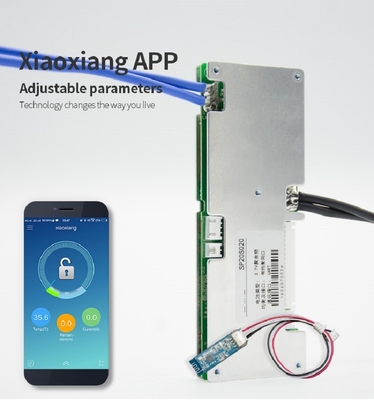 carte de la batterie au lithium de 16s 48v BMS 17s 60v 20s 72v 60a avec l'APPLI de BT