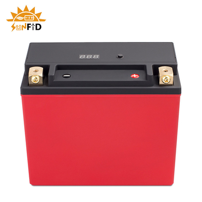 Batterie au lithium rechargeable de moto 12V 6ah avec des batteries d'arrêt de début de BMS 7-A