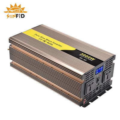 24V 48V inverseur pur d'onde sinusoïdale de 3000 watts C.C de 12 volts à l'énergie solaire à C.A. 110V 220V