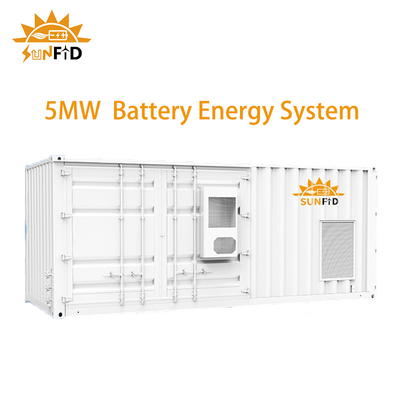 5MWH 30Ft Container Système de stockage de batterie solaire commercial BESS