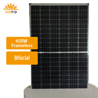 panneau solaire monocristallin sans cadre 450W bifacial 10BB pour système de stockage d'énergie résidentiel