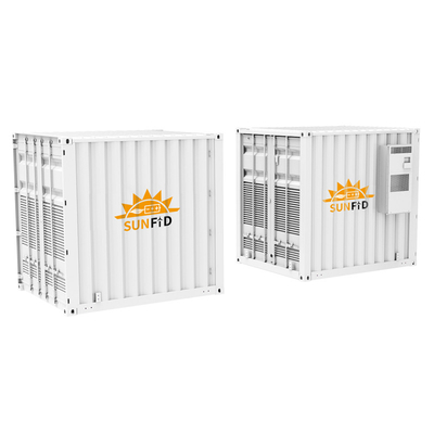 0.5MW sur la grille outre du conteneur Lifepo4 IP65 du système solaire 1MWH ESS de grille extérieur