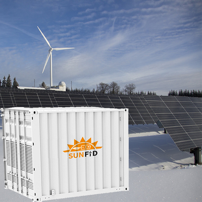 Système intégré commercial de remisage des batteries de la batterie ESS de stockage de l'énergie du conteneur 1MW