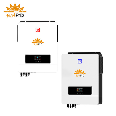 Onduleur solaire à onde sinusoïdale pure hybride 10KW pour système de stockage d'énergie domestique
