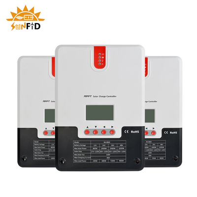 contrôleur à énergie solaire TTL RS485 BT d'affichage à cristaux liquides de la batterie au lithium de 60A 12V Powerwall 24V 48V