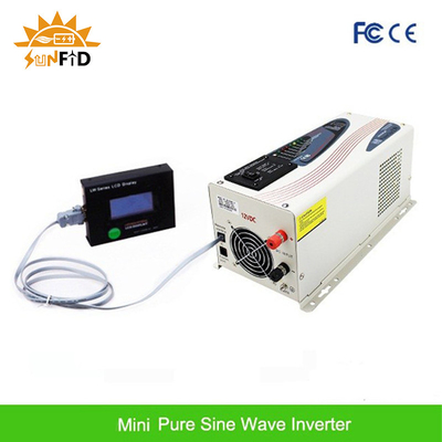 C.C 6000W à l'inverseur pur 24V 48V 120 240V de puissance d'onde sinusoïdale à C.A. avec l'affichage d'affichage à cristaux liquides