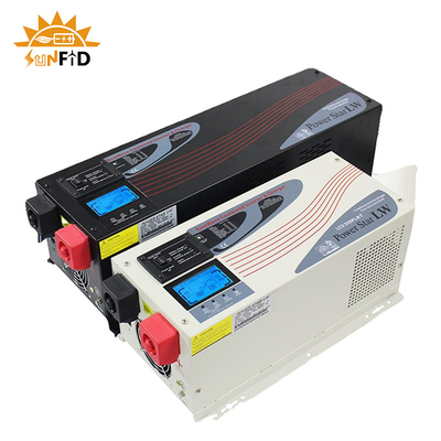 C.C 6000W à l'inverseur pur 24V 48V 120 240V de puissance d'onde sinusoïdale à C.A. avec l'affichage d'affichage à cristaux liquides