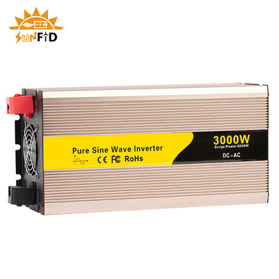 24V 48V inverseur pur d'onde sinusoïdale de 3000 watts C.C de 12 volts à l'énergie solaire à C.A. 110V 220V
