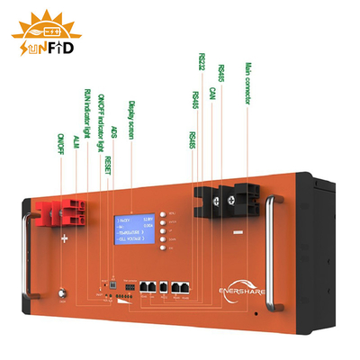 remisage des batteries de 10kwh 400ah pour le système à la maison de stockage de panneau solaire des systèmes solaires Lifepo4 300ah
