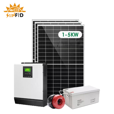 2KW outre de système d'alimentation solaire de grille pour le système photovoltaïque à la maison de panneau solaire de 12V 400Ah