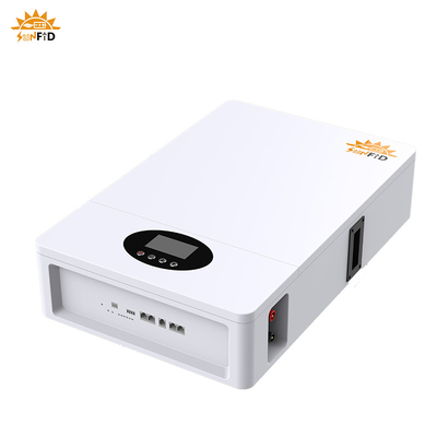 5KWh Système d'énergie pour la maison 51.2V 100Ah LiFePO4 Pièce de batterie murale