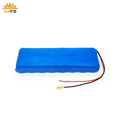 paquet de batterie au lithium rechargeable de 25.6v 6Ah 8S1P LED solaire allumant le paquet de batterie LifePO4