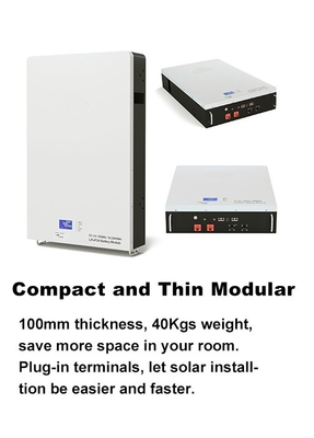 Batterie au lithium de LiFePO4 Powerwall 48V 100ah 5KWh fixée au mur