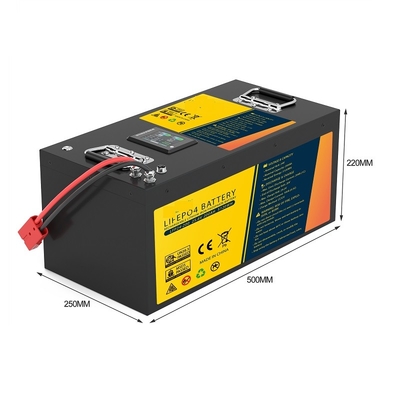 51.2V 60Ah paquet de batterie au lithium de 48 volts pour les chariots de service guidés électriques de patrouille de chariot de golf