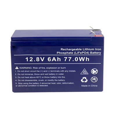 Batterie au lithium de démarrage de moteur de rechange de LifePO4 12.8V 6Ah SLA