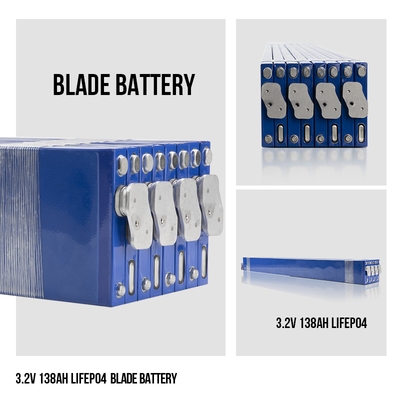 Cellules de la lame Lifepo4 3,2 V 138AH pour le système à énergie solaire de stockage