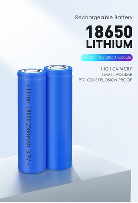 cellule de batterie de 2500mAh Lifepo4 25R 3.7V rechargeable 18650 cylindrique