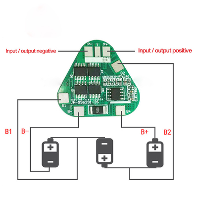 carte PCB d'Assemblée d'équilibrage de 12V 100Ah 18650 BMS 3s 10A pour la batterie au lithium