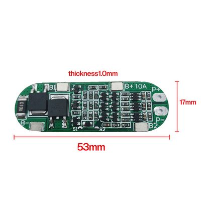 Batterie au lithium de Pylontech 18650 Bms 3s 12V 10amp 11.1V Lifeo4