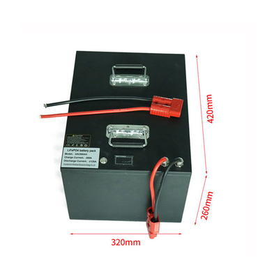 batterie profonde de cycle de voiture de golf d'épurateur de plancher de voiture d'AGV de la batterie 100AH rv de Campervan du lithium 48V