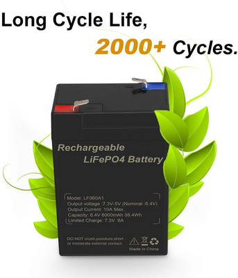 batterie au lithium de la moto 6V 6Ah Lifepo4 Talentcell rechargeable