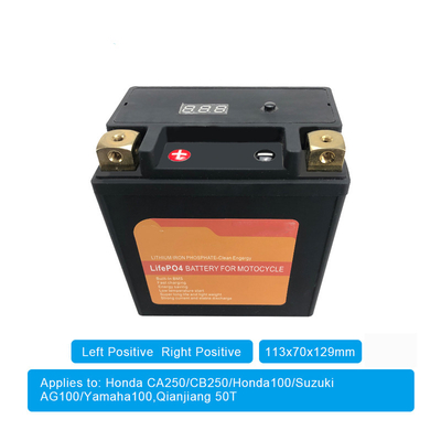 Batterie au lithium de 4AH 12V sur la moto avec BMS Starter Stop Batteries