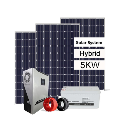 Hybride outre du système d'alimentation solaire de grille 3KW 5KW 8KW 10KW avec des batteries